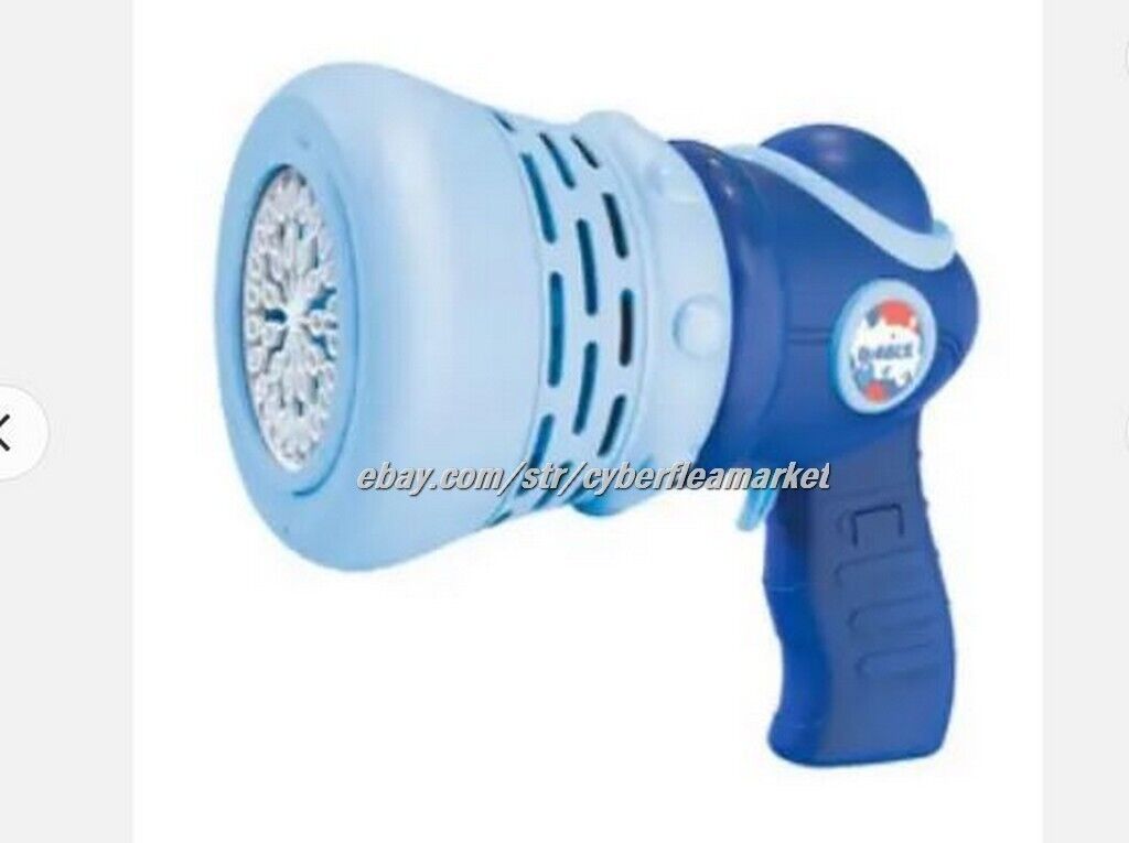 NEW Electric Bubble Gun - BLUE 33-Holes, Rechargeable NEW AS IS