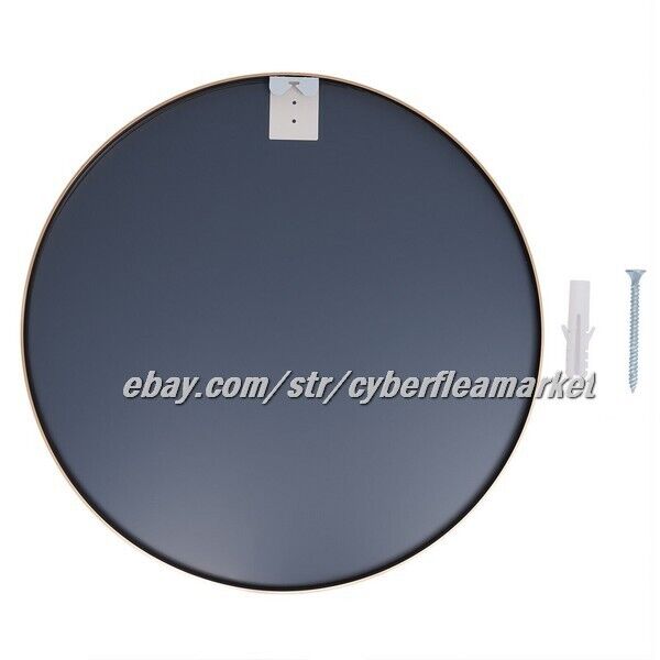 White Circle Wall Mirror 32 Inch Round For Entryways Washrooms & ANY AREA