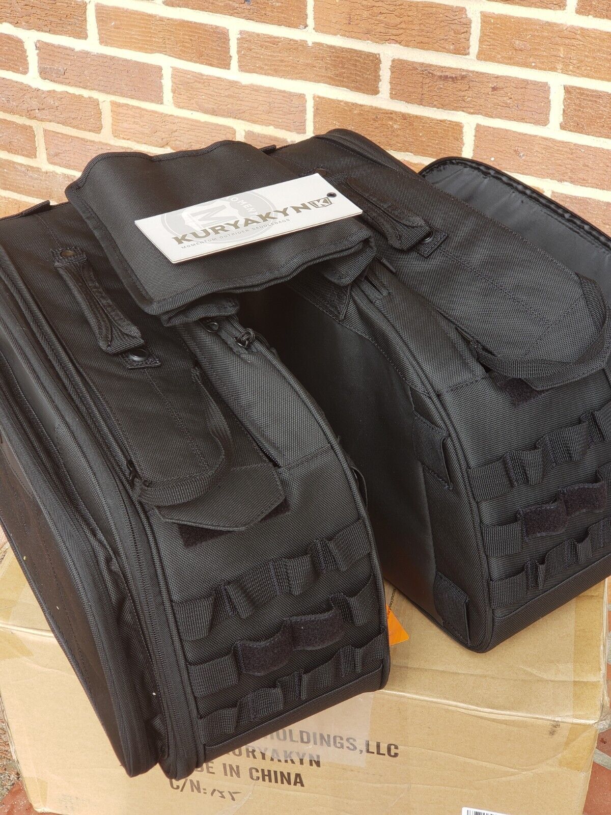 KURYAKYN Momentum Outrider Saddlebags BLACK Motorcycle bag 5209