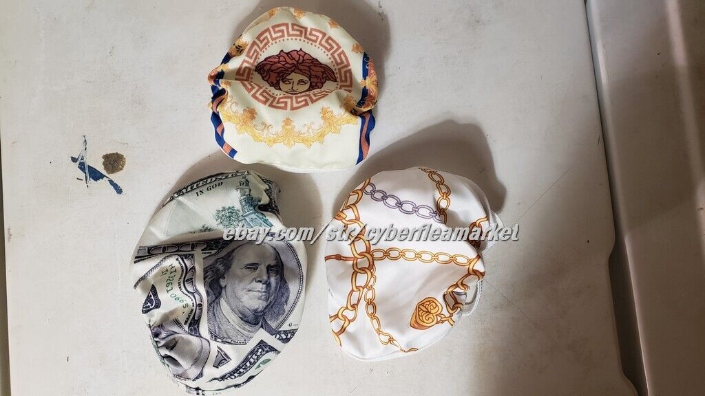 Designer Tri Pak - Monogram Reusable Face Mask - Tri  Designer Masks