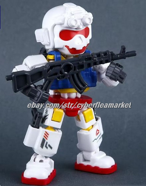 Flame Commando Factions - 4 inch posable Military action Mercs - QUAD SQUAD of 4