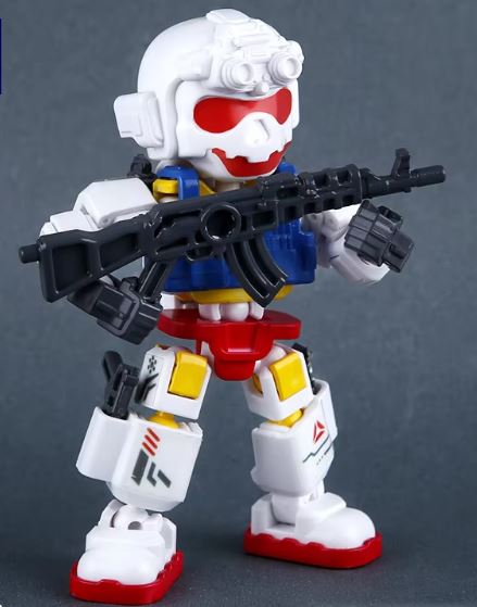 Flame Commando Factions - 4 inch posable Military action Mercs - QUAD SQUAD of 4