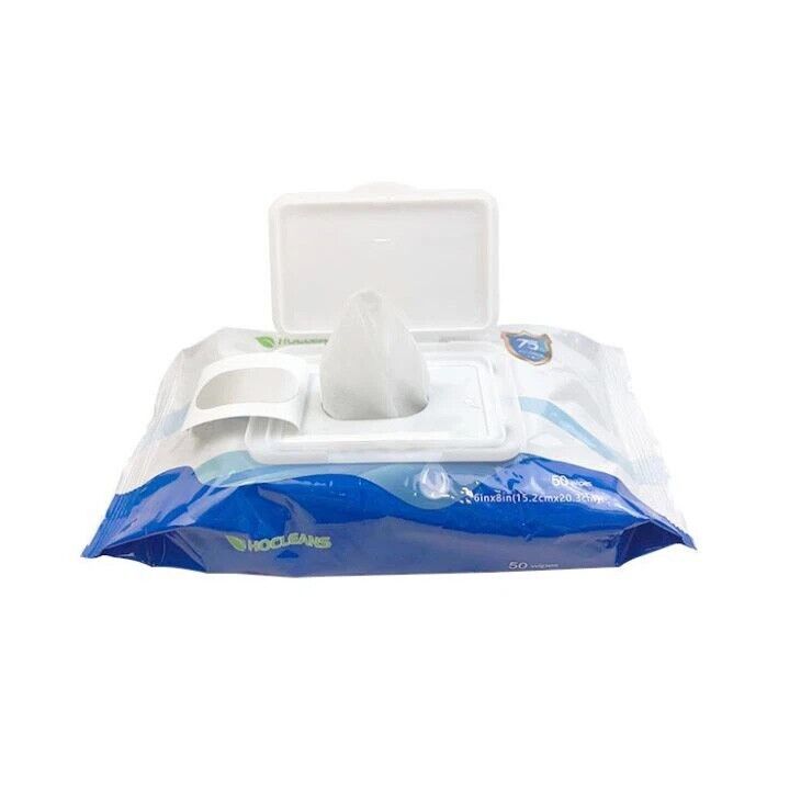 Hocleans 75% Alchohol Wet Sanitizer Wipes 24 Paks of 50 Wipes - 1200 Wipes