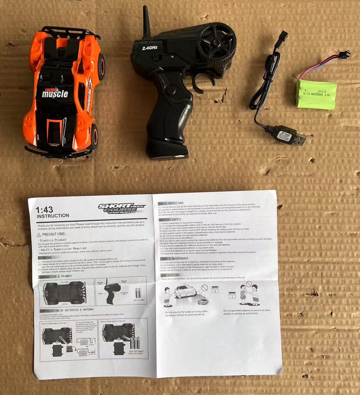 4WD Short Course Rally RC CAR with working Headlights and taillights NEW IN BOX
