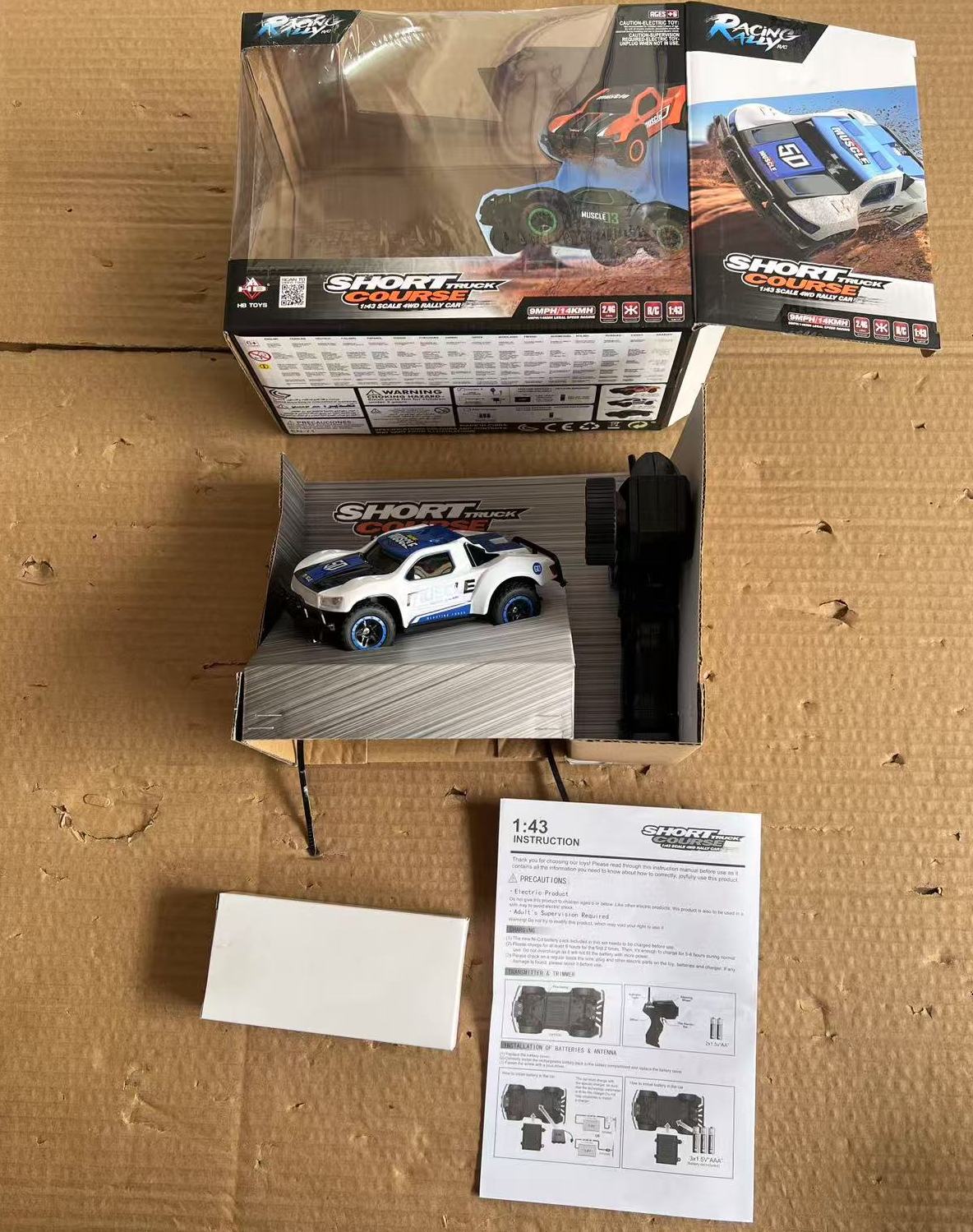 4WD Short Course Rally RC CAR with working Headlights and taillights NEW IN BOX