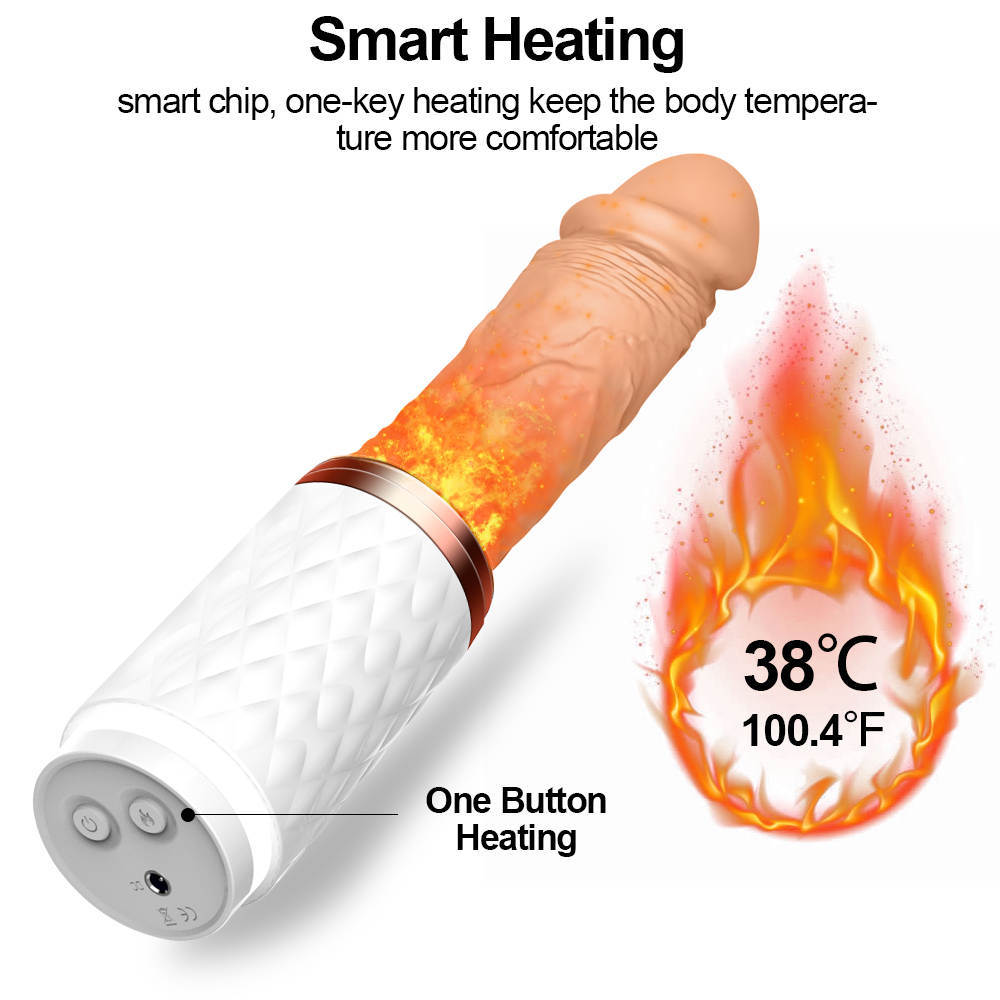 Adult Sex Machine Penis Dildo Automatic Telescopic Vibrator Handsfree Women Toy